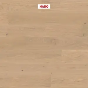 HARO Serie 4000 Landhausdiele Plaza 240 - 537606 Eiche puroweiß Markant Strukturiert nL+