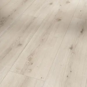 Eiche Urban weiß gekälkt Schlossdiele Holzstruktur Modular One - Designboden zum Klicken