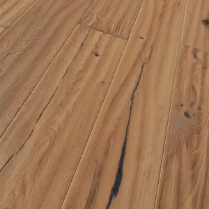 Eiche handscraped gebürstet 4V Classic naturgeölt weiß plus Trendtime 8 - Fertig-Parkett